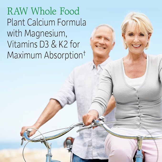 Garden of Life Raw Calcium Supplement K2, Vitamin D3 and 120 Capsules