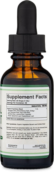 Adrenal Support Supplements (Liquid Drops) 10 Organic (10 Apoptogenic