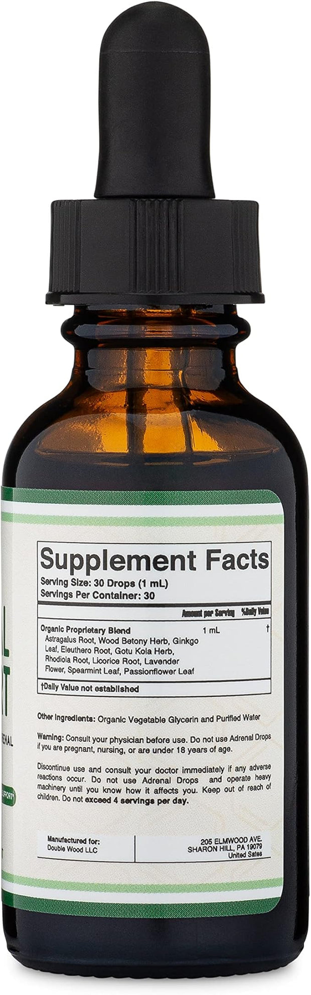 Adrenal Support Supplements (Liquid Drops) 10 Organic (10 Apoptogenic