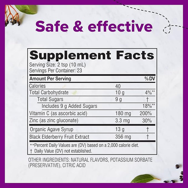 Zarbee''s Liquid Daily Immune Support, High 8 Fl
