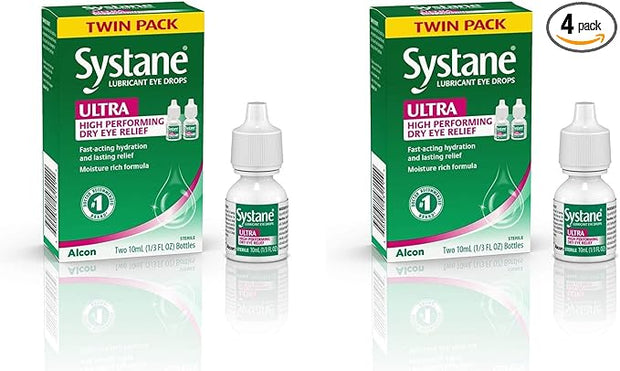Systane Ultra Lubricant Eye Drops, Artificial 10-mL Each 2)
