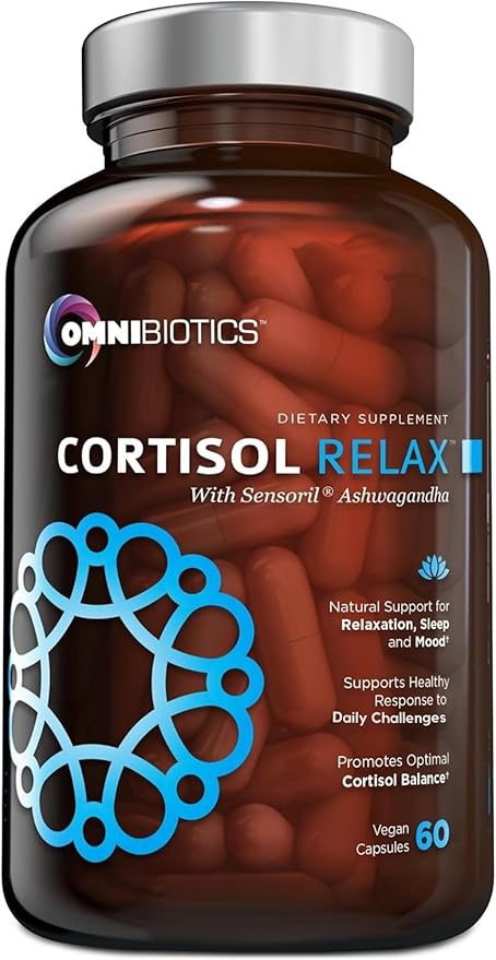 Cortisol Relax Supplement with Ashwagandha, L-Theanine 60 Vegan