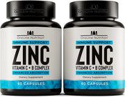 Premium Zinc Citrate 50 mg Supplement, 2-Pack Value 120 Capsules