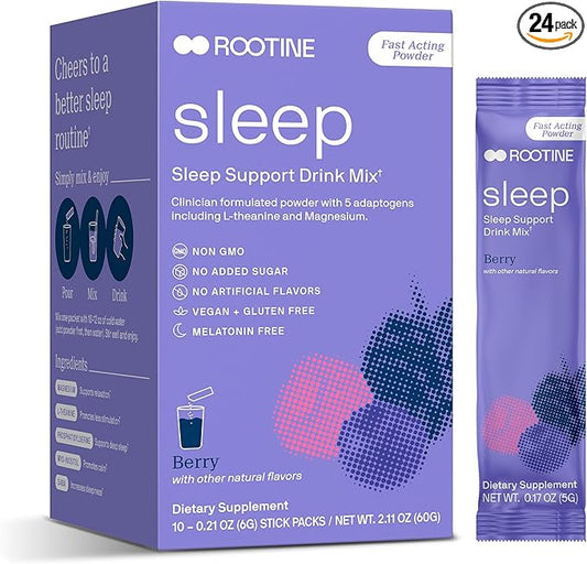 Sleep Melatonin-Free Supplement Powder for Sleep 24pk