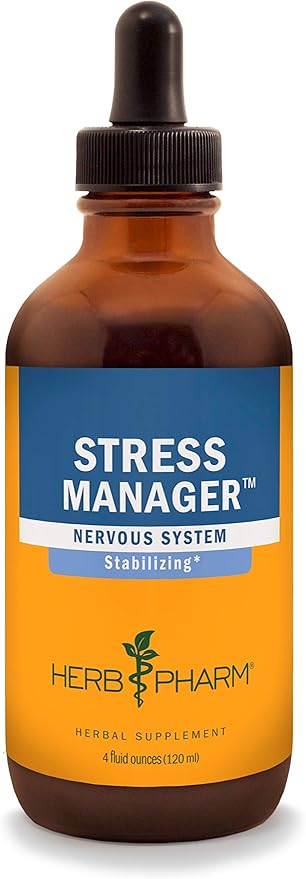 Herb Pharm Stress Manager Liquid Herbal 4 Ounce