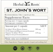 Herbal Roots St Johns Wort Capsules 450 mg 60 Vegan