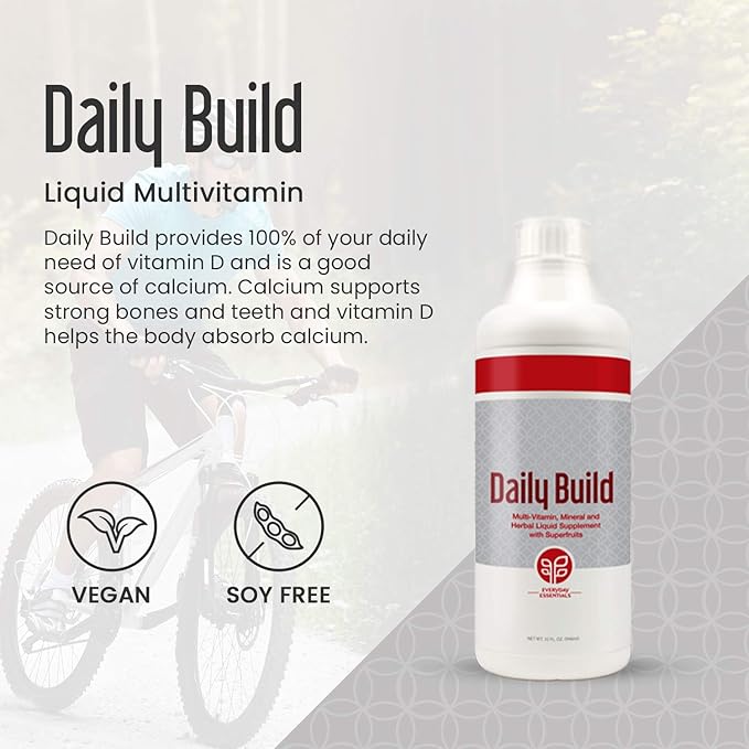 PURE Daily Build Liquid Multivitamin & 1 Bottle 32 Fl (946ml)