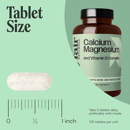 Calcium Magnesium and Vitamin D Complex, 250 Tablets,