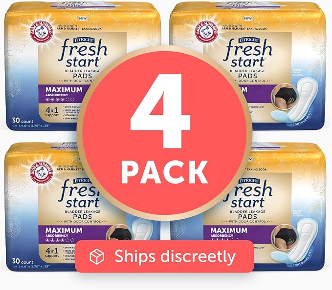FitRight Fresh Start Postpartum and Incontinence (120 Count) (30 Count, 4)