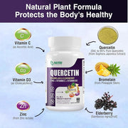 Quercetin with Bromelain, Quercetin 500mg Capsules, D3, Zinc 60 Capsules