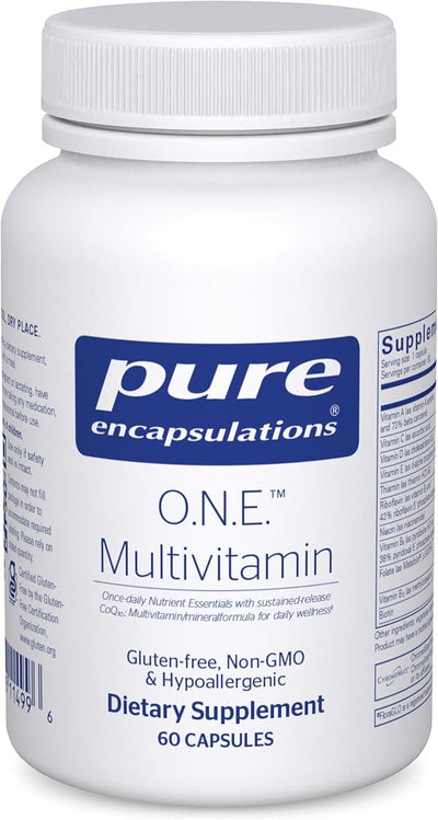 Pure Encapsulations O.N.E. Multivitamin CoQ10, and 60 Capsules