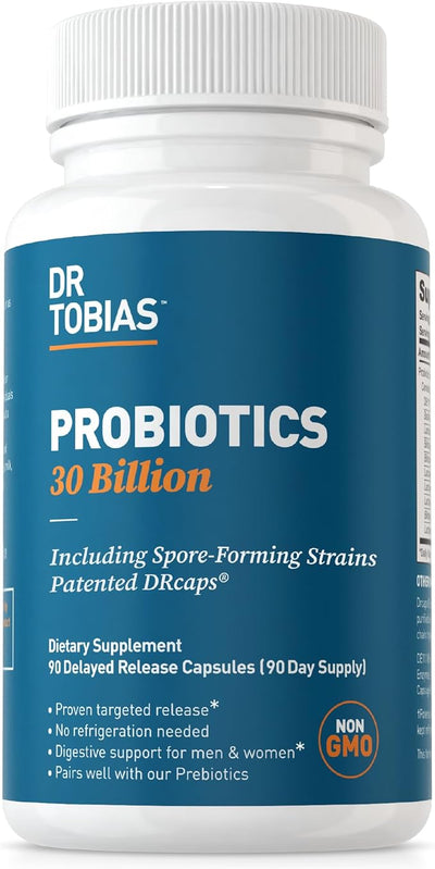 Dr. Tobias Probiotics 30 Billion, 10 30 Billion 90 Capsules, 90 Servings