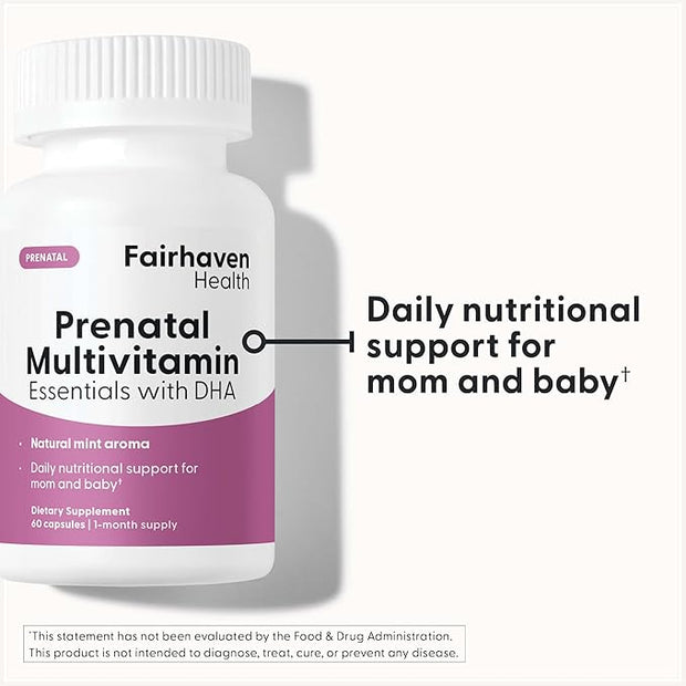 Fairhaven Health Prenatal Multivitamin Essentials 60 Capsules