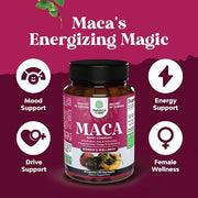 Organic Maca Root Capsules for Women 60ct
