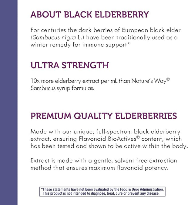 Nature's Way Sambucus Elderberry Drops 6400mg of 1 mL, 1 Fl.