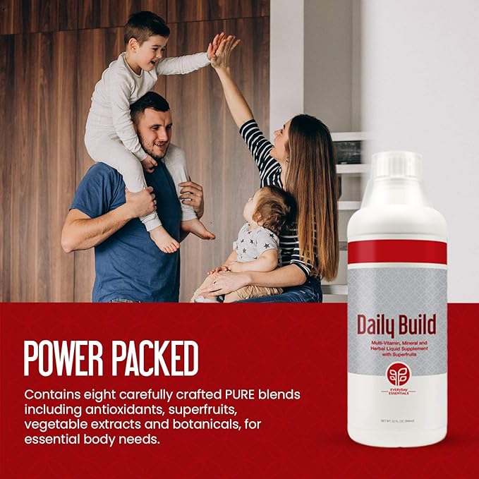 PURE Daily Build Liquid Multivitamin & 1 Bottle 32 Fl (946ml)