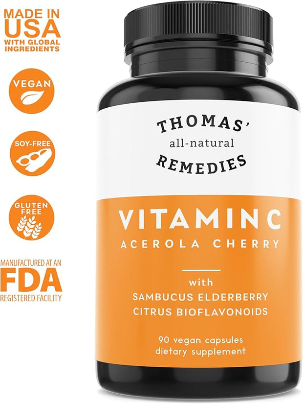 Vitamin C with Organic Elderberry, Organic 90 Capsules
