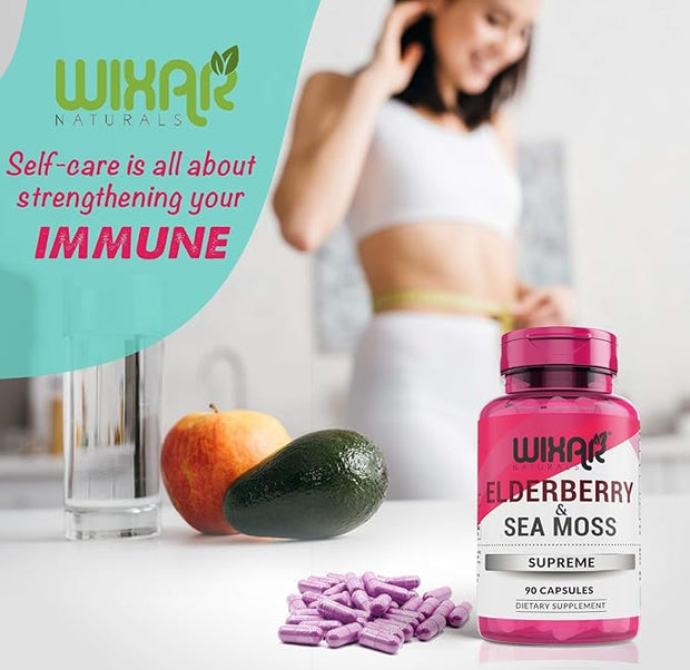 Elderberry and Sea Moss Supreme Capsules 90 Capsules