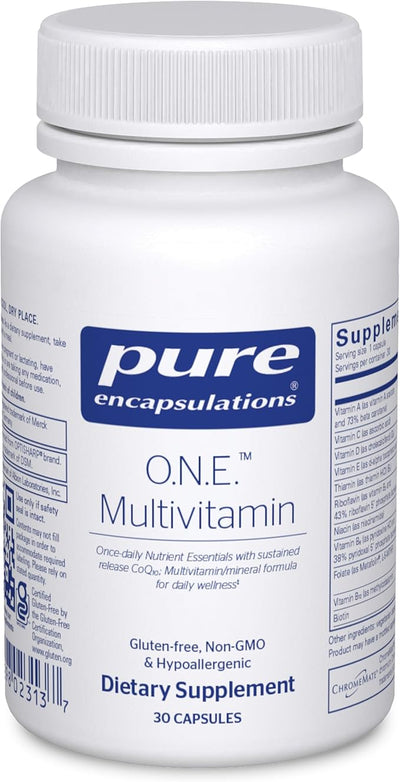 Pure Encapsulations O.N.E. Multivitamin CoQ10, and 30 Capsules