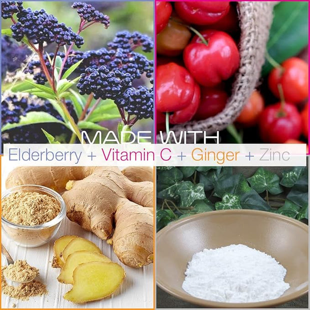 Smarter Elderberry Capsules + Vitamin C 60 Vegan