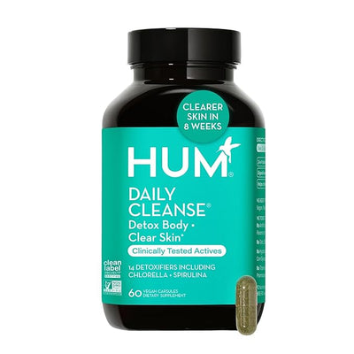 HUM Daily Cleanse Acne Supplement (60 Capsules)