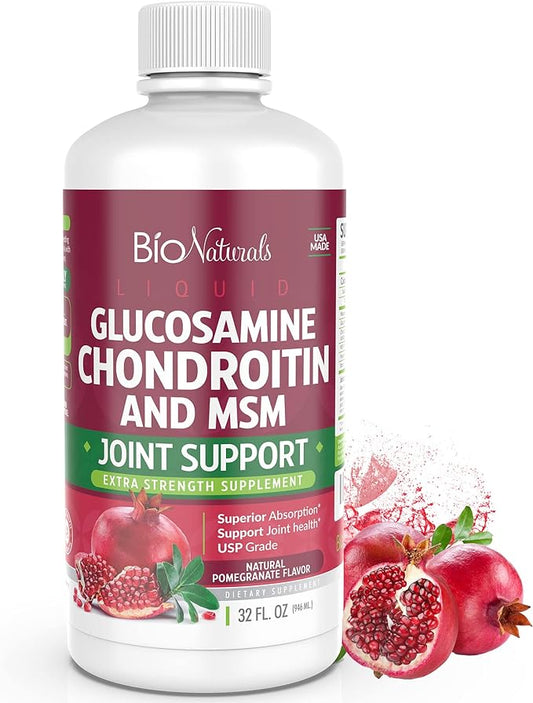 Liquid Glucosamine Chondroitin MSM Pharmaceutical Grade 32 fl