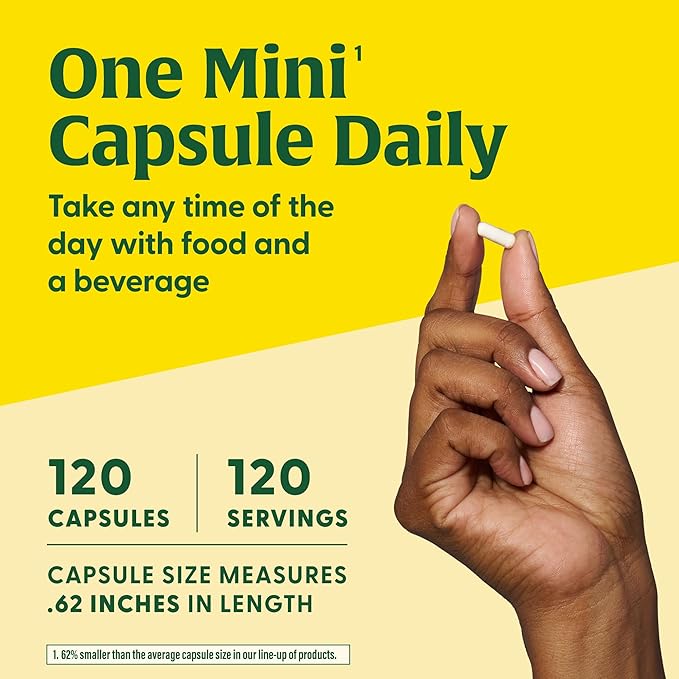 MegaFood Vitamin D3 5000 IU (125 mcg) D3 K2, K2, Supports 120 Mini 120 Servings