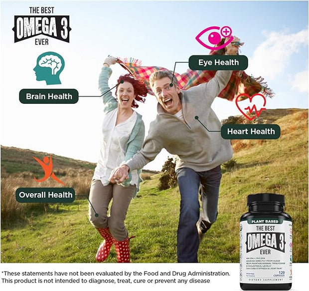 The Very Best Vegan Omega 3 Supplement 120 Capsules 3 Vegetarian