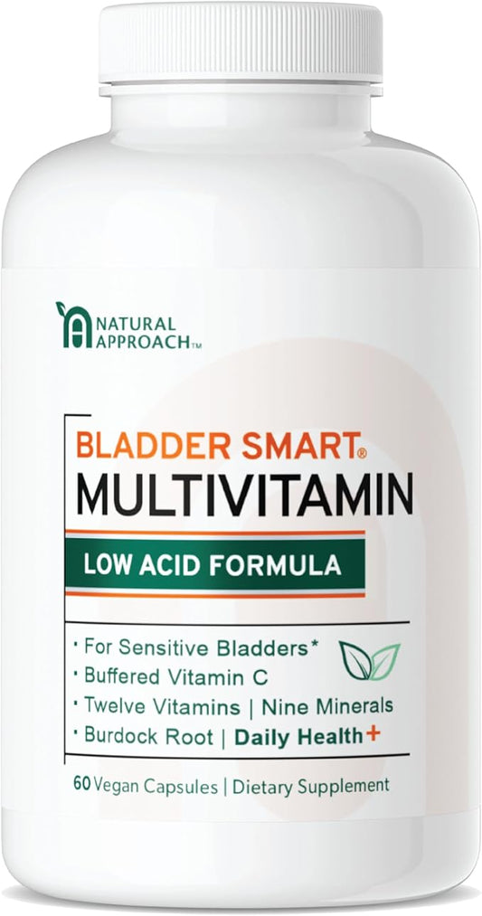 | Lower-Acid Multivitamin for Sensitive Bladders 12 Vitamins 10 Minerals 60 Capsules