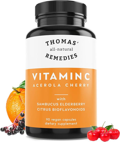 Vitamin C with Organic Elderberry, Organic 90 Capsules