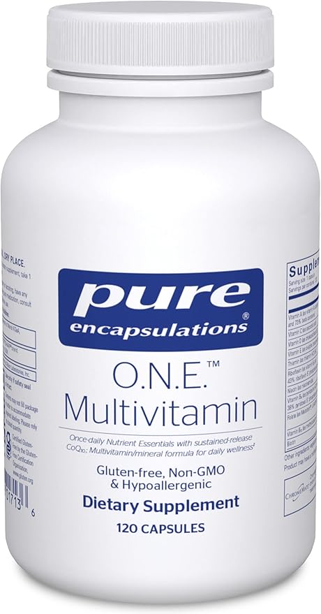 Pure Encapsulations O.N.E. Multivitamin CoQ10, and 120 Capsules