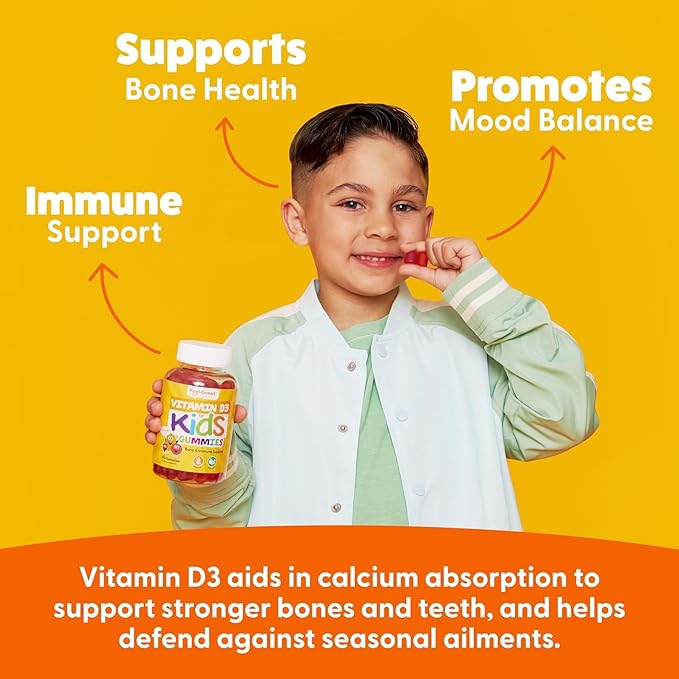 Feel Great Kids Vitamin D3 1000 D3 Gummies 90 Day
