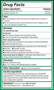 Systane Ultra Lubricant Eye Drops, Artificial 10-mL Each