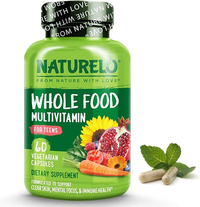 NATURELO Whole Food Multivitamin for Teens 60 Capsules