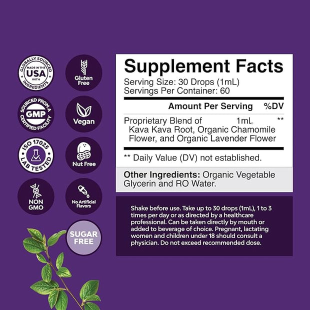 Potent Liquid Kava Kava Drops