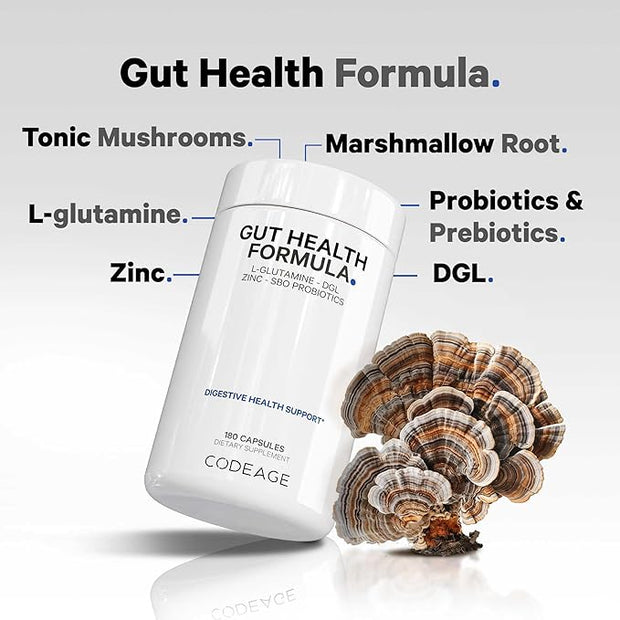 Codeage Gut Health Supplements Vegan Formula 180 Capsules