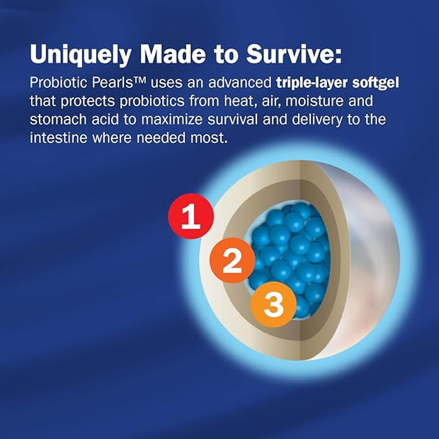Nature's Way Acidophilus Probiotic Pearls, Supports 1 Billion 30 Softgels