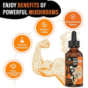 Liposomal Mushroom Complex Drops 2000 MG 20 Organic 120 Servings