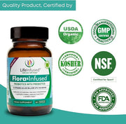 Life Infused - Flora Infused Probiotics 50 Billion 13 strains, 60 Capsules