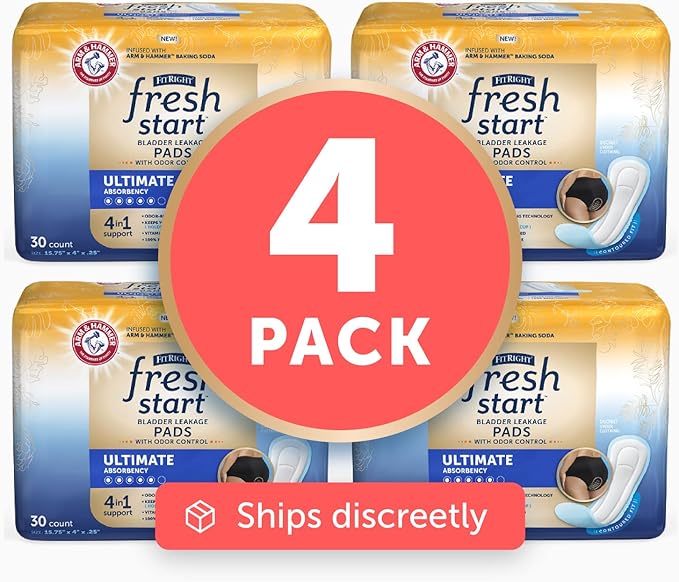 FitRight Fresh Start Postpartum and Incontinence (120 Count) (30 Count, 4)