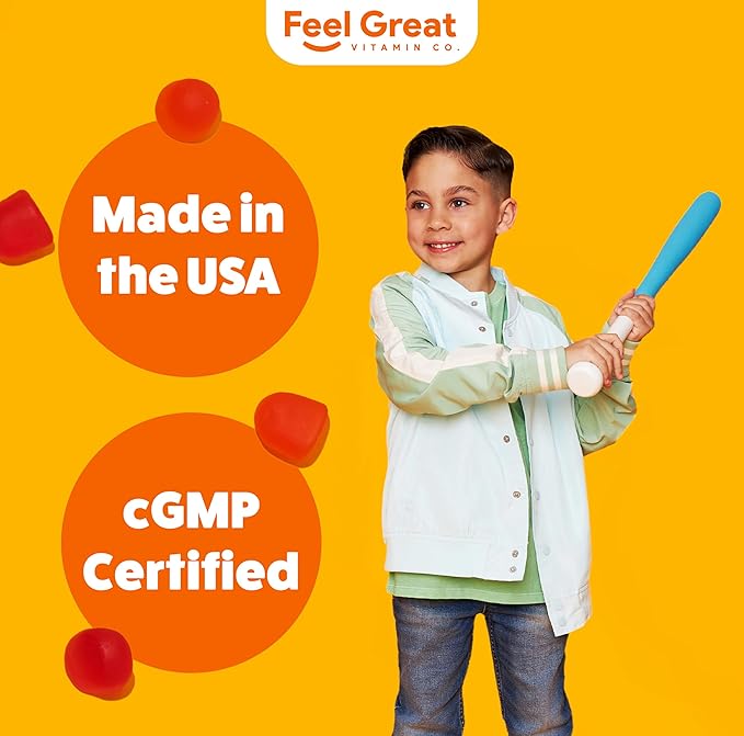 Feel Great Kids Vitamin D3 1000 D3 Gummies 2 Pack