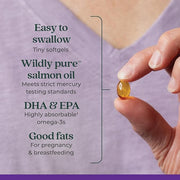 New Chapter Wholemega for Moms Fish Omega-3 + D3 for 90 ct, 500mg Softgels
