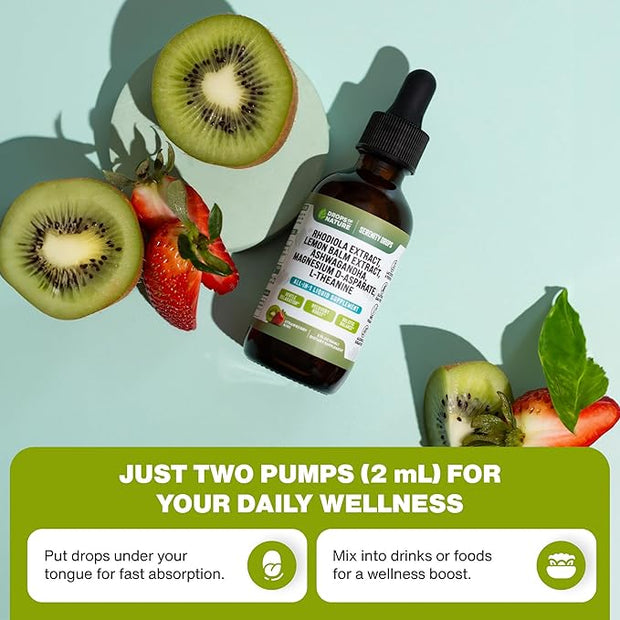 Ashwagandha Liquid Drops Infused with Magnesium, 60mL)
