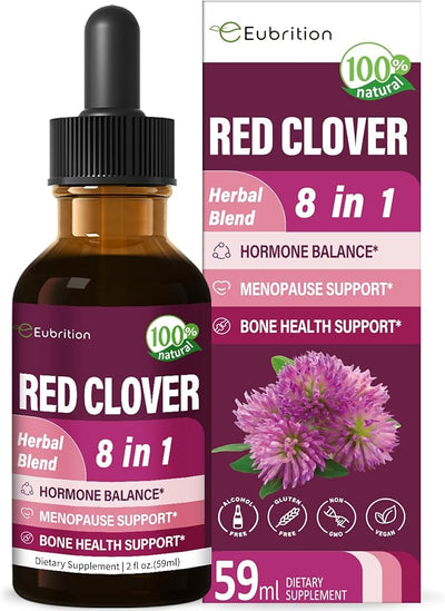100% Natural Herbal Drops, Red Clover 2 oz