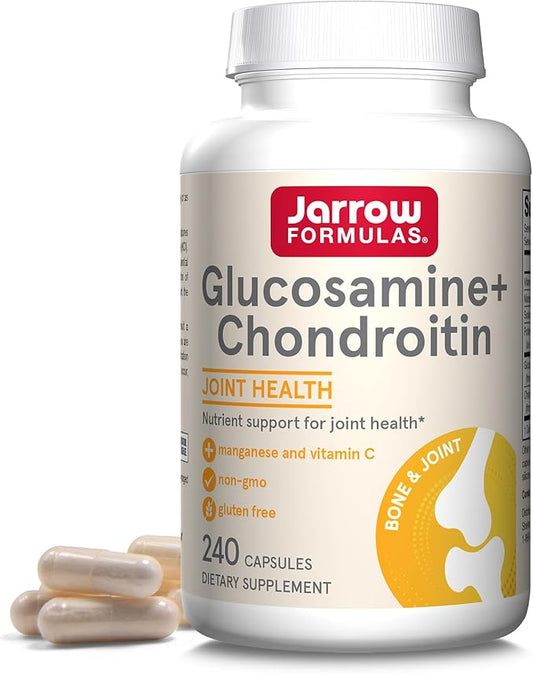 Jarrow Formulas Glucosamine + Chondroitin 240 Capsules 60 Servings