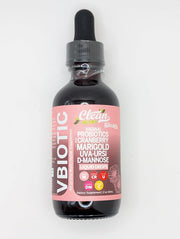 Clean Nutraceuticals VBiotic Vaginal Probiotic for Women Liquid Drops | Cranberry Uva Ursi Horsetail D-Mannose Prebiotics Marigold & Black Cohosh Vaginal Health Supplement | pH Balance