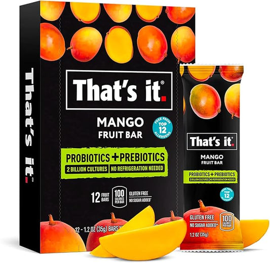 That’s it. (12 Pack Mango) Probiotic 100% All 2 Ingredients 30 Compliant,