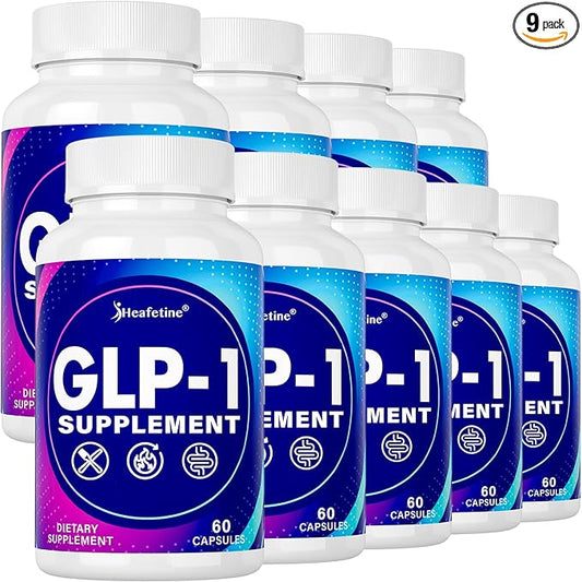 GLP-1 Supplement Support, with Naturally GLP1 Supplement Probiotic for Women & Men, Hops & Green Tea Extract, GLP 1 Supplements for Gut, Energy, GLP-1 Levels & Overall Health - 540 Capsules
