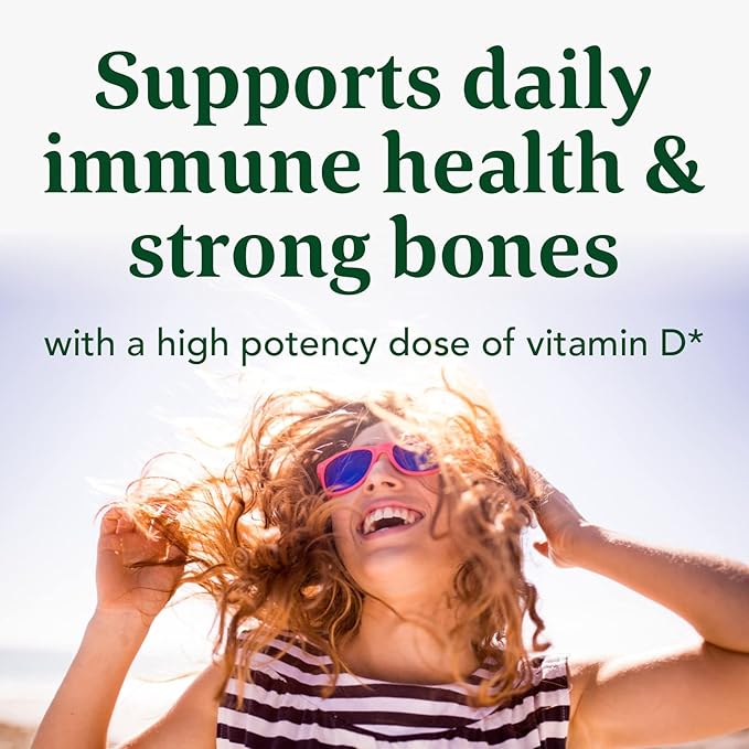 MegaFood Vitamin D3 5000 IU (125 mcg) D3 K2, K2, Supports 60 Mini 60 Servings