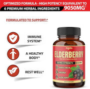 agobi Maximum Strength Elderberry Capsules 9050 mg 3 Months